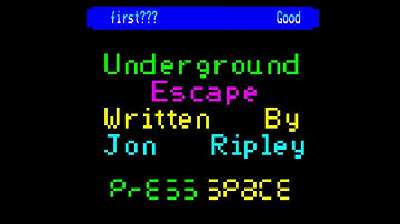 Underground Escape (longplay) for the BBC Micro