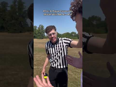 POV: A Player Covers His Mouth With Me As a Ref