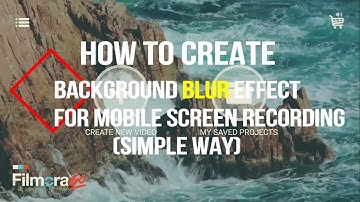 How To Create Android Screen Recording Background Blur Effect In Screen Flow