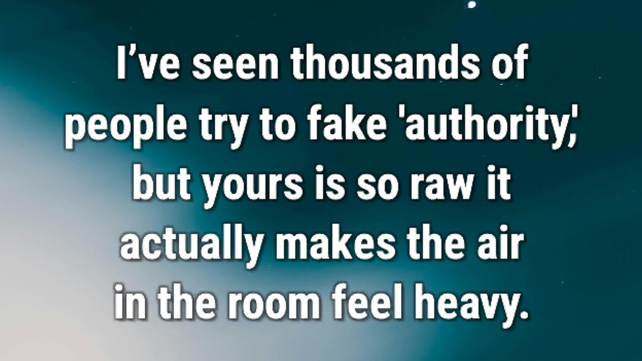 💌 I’ve seen thousands of people try to fake 'authority,' but yours...