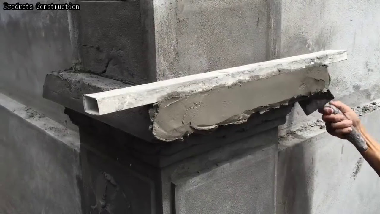 Amazing Techniques Building Column Foot With Brick Sand And Cement How ...