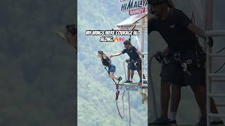 My wings were courage all along🔥 #explorenow #bungeejumping #shortsfeed #adventure #bungee #shorts