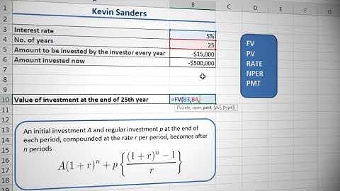 Practice Video  Financial Functions FV, PV, PMT
