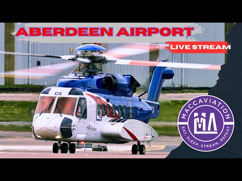 [4K] Multi-Cam Aberdeen Airport Live 🔴 Helicopters heaven #helicopter