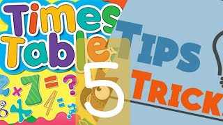 5 TIMES TABLE | MULTIPLICATION TABLE | MATH | TEACHER INDEED