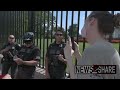 Three climate activists arrested hanging banners on White House fence