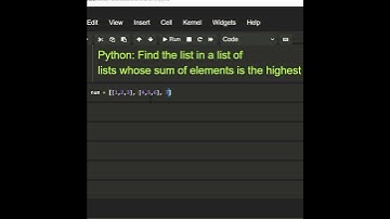 #python Find the list in a list of lists whose sum of elements is the highest