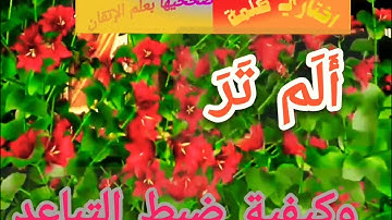 📝@دورة تصحيح تلاوة(ألم تر) وكيفية ضبط التباعد مع المفخم والاظهار الشفوي تعالوا نسمع ونتعلم معا 📝