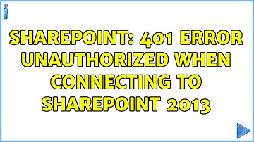 Sharepoint: 401 Error Unauthorized when connecting to sharepoint 2013