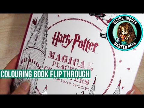 Harry Potter Colouring Book Flip Through 