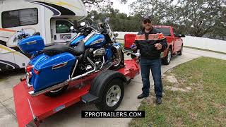 This is how Motorman loads a bike on a trailer!