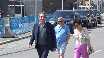 BILDERBERG MEETING 2025 - Citigroup CEO Jane Fraser with Rolly van Rappard and Geoffrey van Leeuwen.