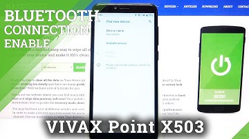 How to Activate Bluetooth Connection – Bluetooth Settings in VIVAX Point X503