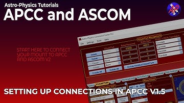 Setting Up Connections in APCC v1.5