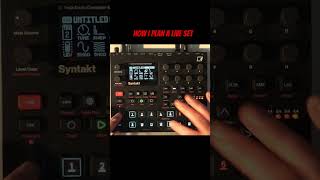 How I plan a live set #elektron #digitone #syntakt #nativeinstruments #maschinemk3