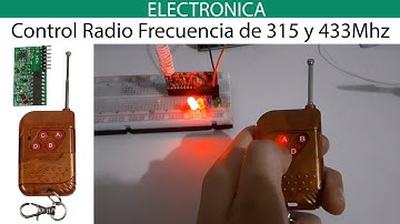 Control Remoto RF Radio frecuencia 315mhz  433mhz, Como codificar y colocar antena - Tutorial