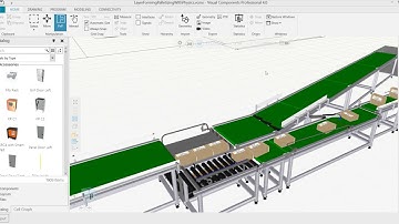 conveyor physics With Visual Components