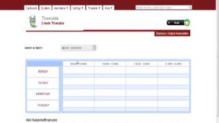 Timetable Module
