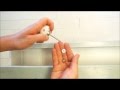 How to install traditional ceramic cupboard knobs on a Chest of Drawers How to install traditional ceramic cupboard knobs on a Chest of Drawers