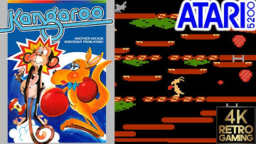 Kangaroo Atari 5200 4k Gameplay