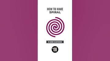 How to make spiral in Adobe Illustrator.