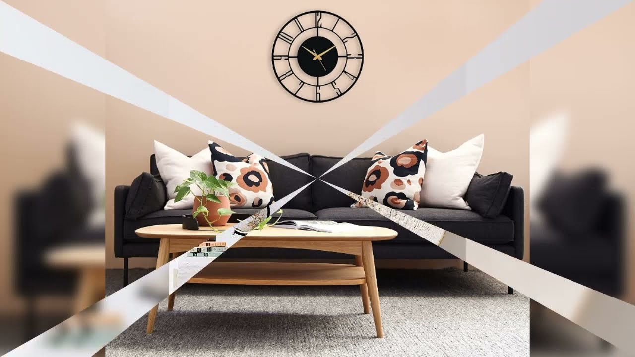 Morden Metal Wall Clock for Living Room, Bedroom, Office, Kitchen, Stylish Wall Clock for Home