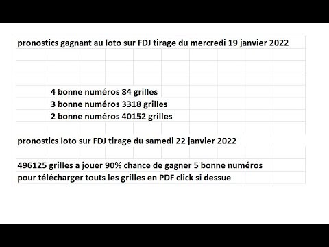 pronostics tirage loto