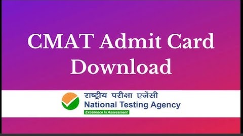 FINALLY CMAT 2022 Admit Cards out. Direct link in Description box