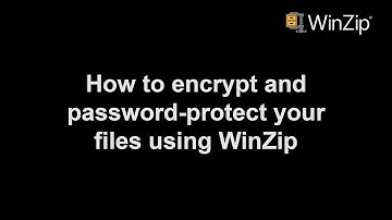 How to encrypt and password-protect your files in WinZip