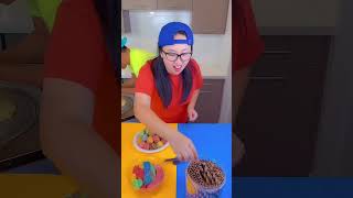 Ice cream challenge ?Emoji cake vs lemon juice  funny shorts