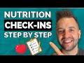 How to do nutrition coaching checkins step by step