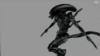 ALIEN 3D MODELING - ADVANCED SKINNING - ANIMATION TEST WITHOUT RIGGING ...