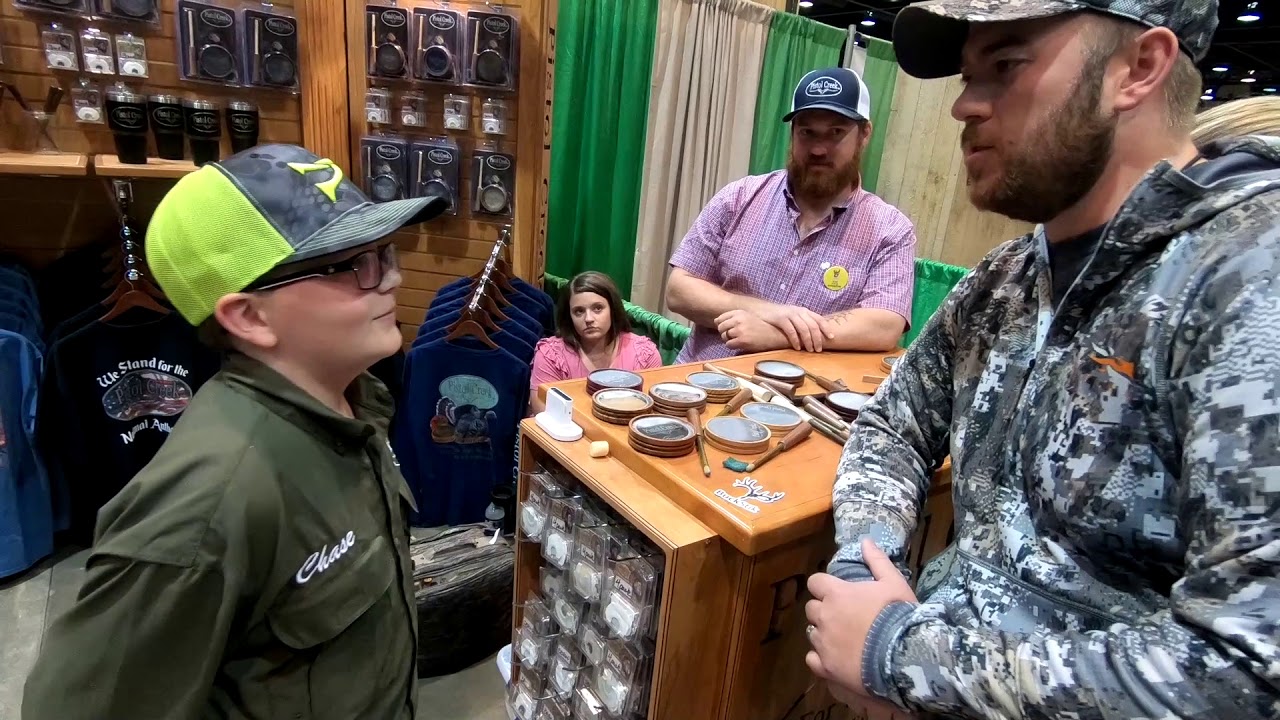 Day 2 at deer expo...we thought we could call turkeys