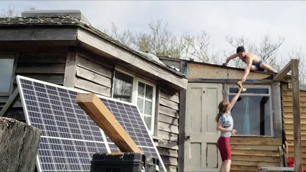 Picture of Dad Spends 2 Years Building LOG HOUSE for Family of 7 - YouTube