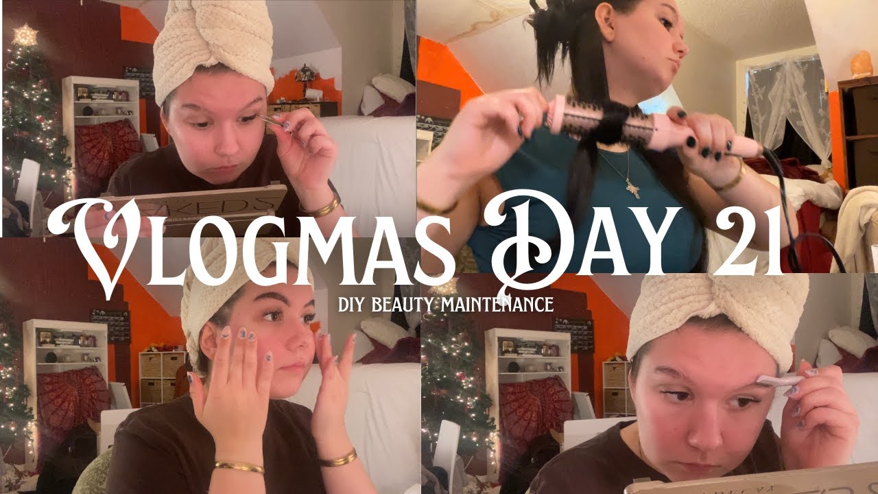 VLOGMAS DAY 21 ❄️🩰 my diy beauty routine for low maintenance throughout the week