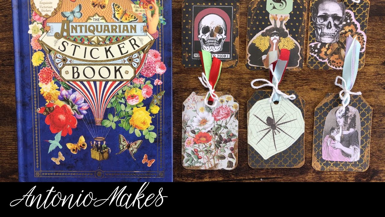 The Antiquarian stickers book flip through + project share