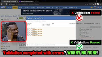 🟢😎 MQL5 Automatic Validation Completed With ERRORS. ALL You Need To Do! [PART 299] (Official Video)