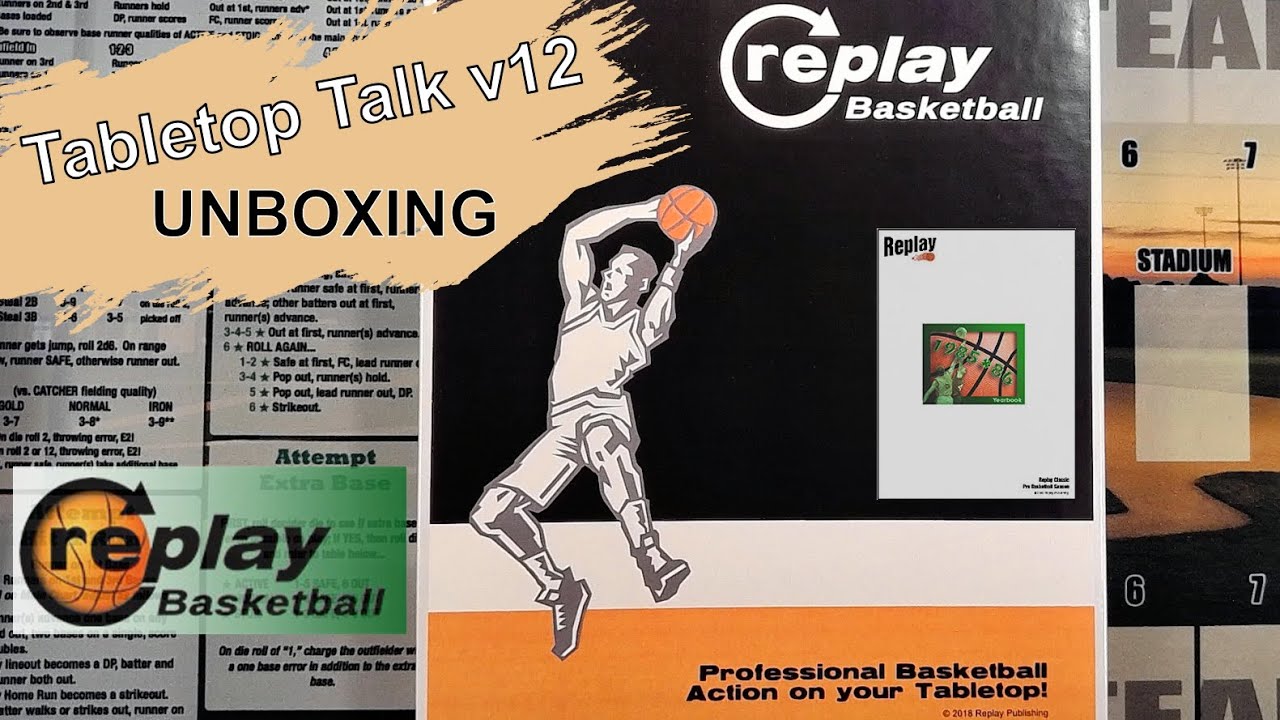 Tabletop Talk v12 - UNBOXING - Replay Basketball Cards & Dice Game!