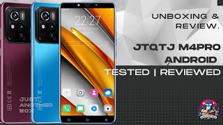 JtQtJ M4Pro Android Smartphone, 5.0' Unlocked, 128GB Expandable, Dual Camera, Dual SIM, 4G