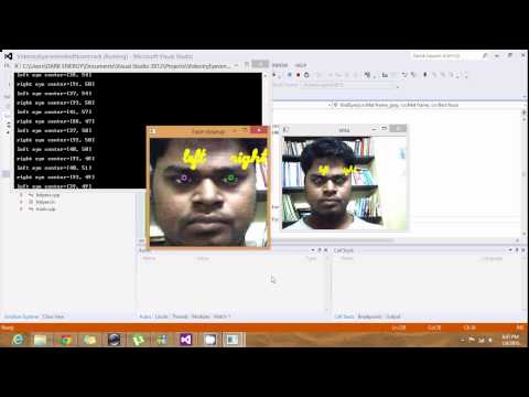 Eye detection, Eye center/cornea tracking using OpenCV