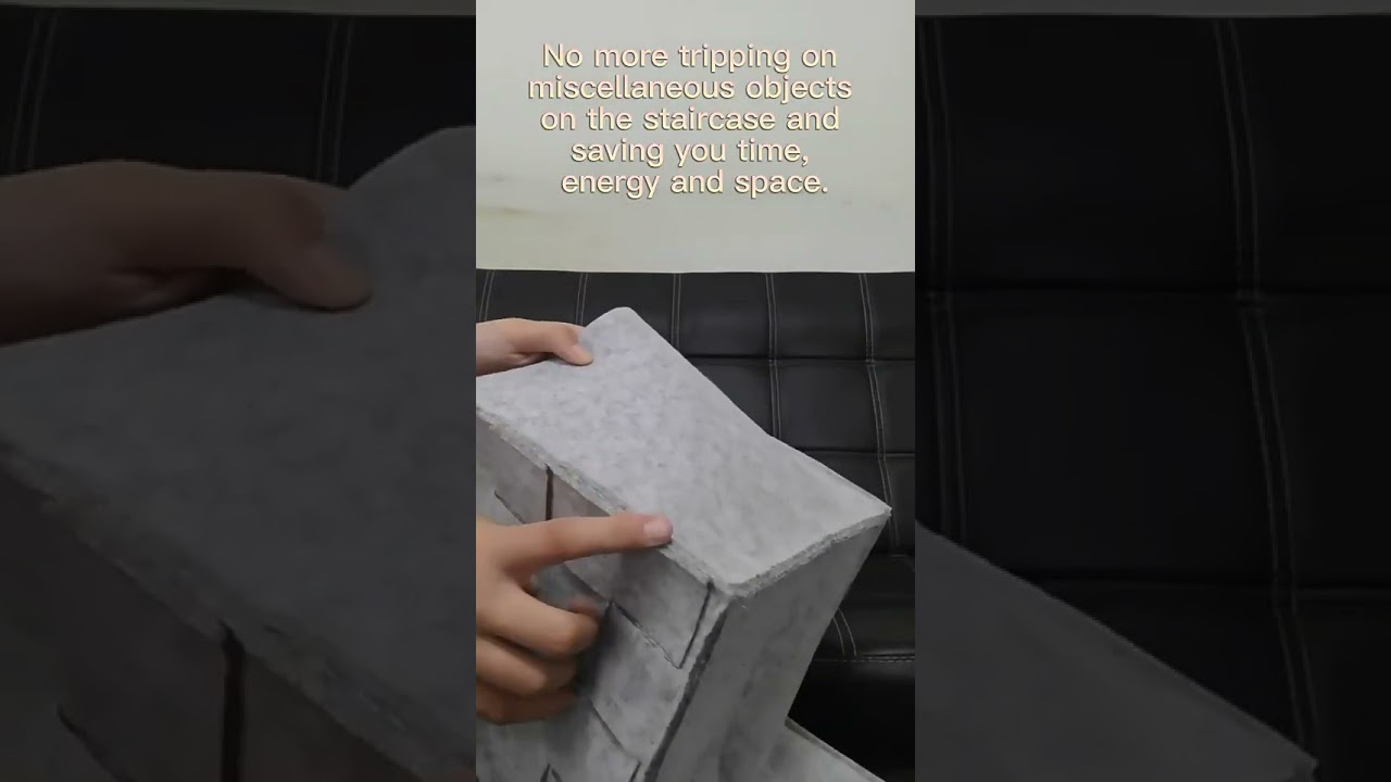 Stair Basket with Handles   Eco Friendly Premium Felt Staircase Baskets for toys, clothes