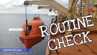 Lifeboat routine inspection, weekly check dan cara memeriksa sekoci penyelamat