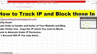 How to Trace IPs to Block Invalid clicks in Adwords| Adwords IP Exclusion|System Web Tech