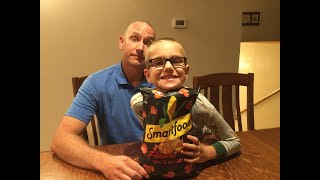 Smartfood Flamin Hot White Cheddar Popcorn with Mr. Brad Worden and The Little Man of Fire!