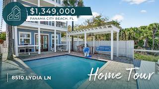 Home Tour: 8510 Lydia Ln | Grand Lagoon Waterfront Home w/ Dock, Pool & Elevator Near Beach