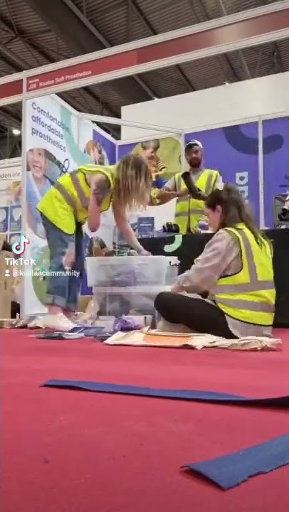 Setting up for Naidex! #KoalaaCommunity #shorts #prosthetics