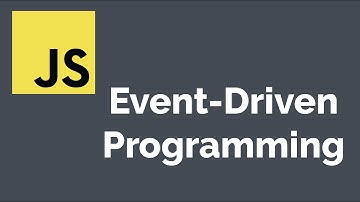 Event Driven Programming JavaScript