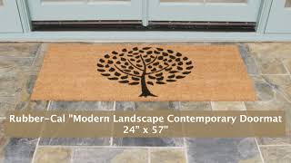Rubber-Cal "Modern Landscape" Contemporary Doormat