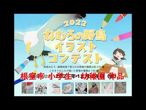 ねむろの野鳥イラストコンテスト2022 根室市小学生・幼稚園作品