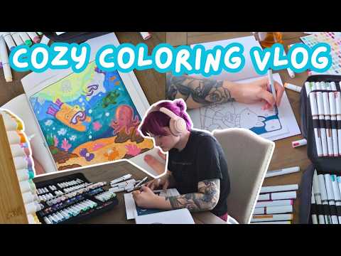 A cozy coloring vlog 🎨🖍
